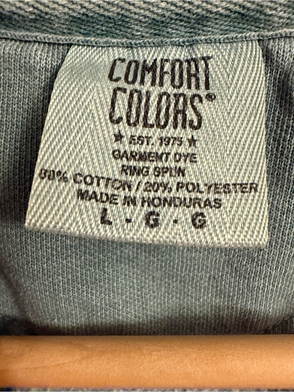 Comfort Colors Nantucket Sweatshirt Large Sage Green Cotton Blend Crewneck - Picture 2 of 4